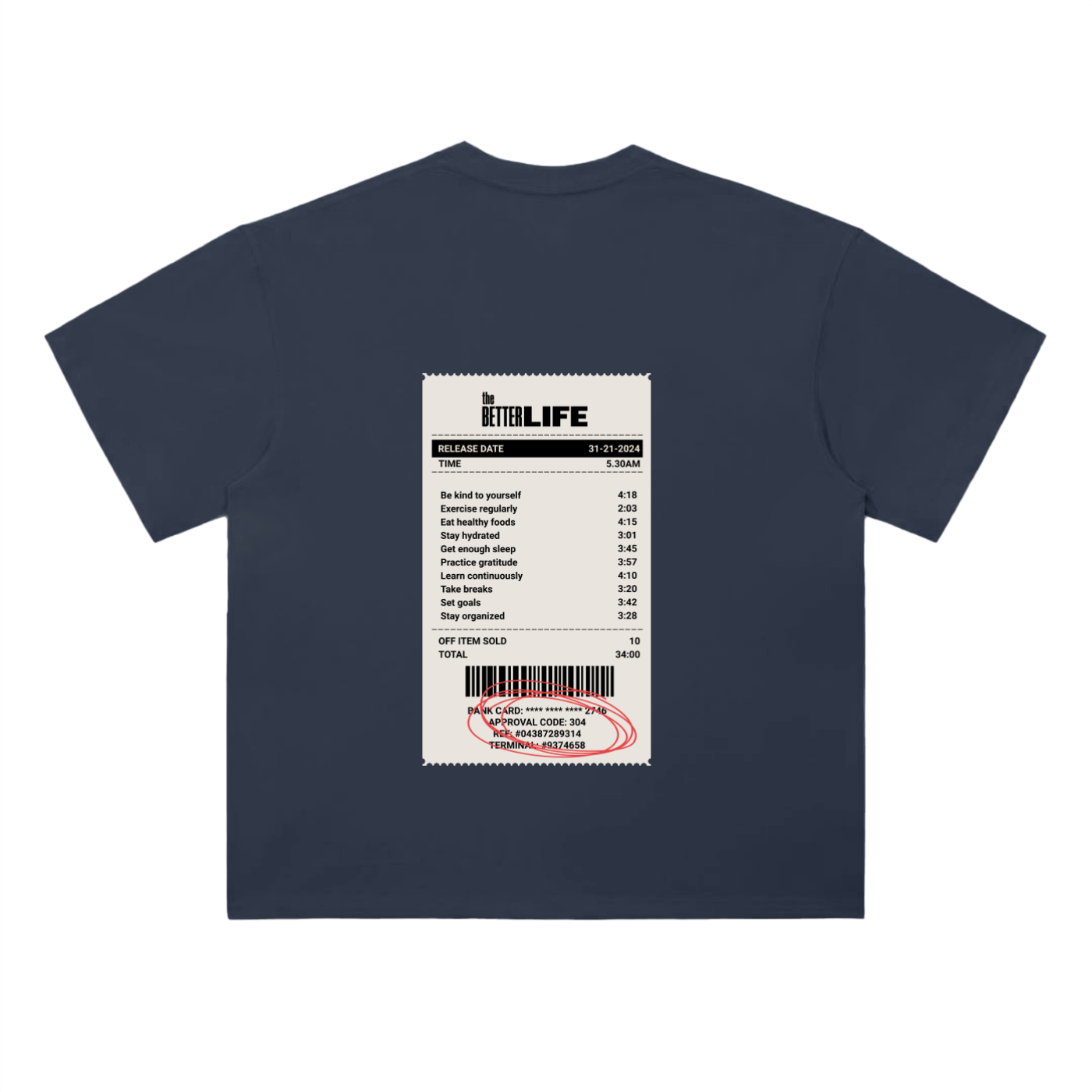 Heavyweight Drop Shoulder Cotton T-Shirt