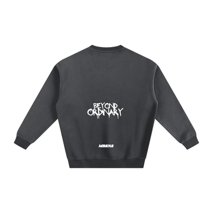 ODMPOD fleeced sweatshirt showing soft, cozy fabric and relaxed fit, ideal for casual wear and comfortable style.