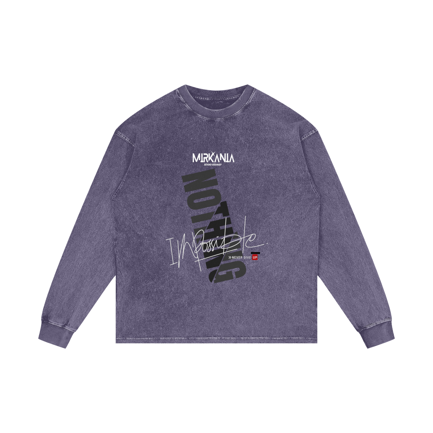 Acid Wash Oversize Long Sleeve T-Shirt