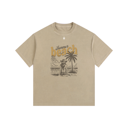 Vintage Washed Oversized Cotton T-Shirt