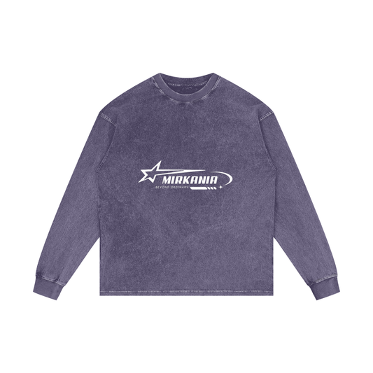 Acid Wash Oversize Long Sleeve T-Shirt