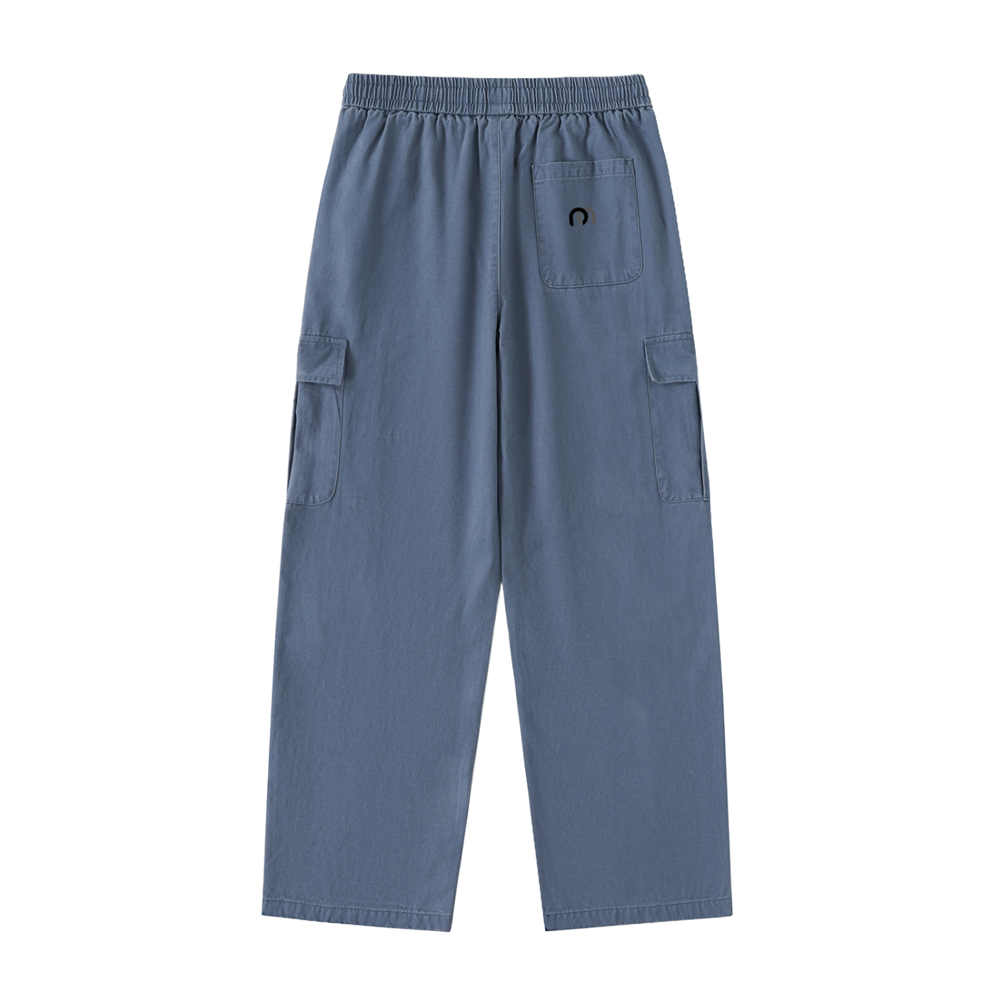 Drawstring Waist Straight-Leg Cargo Pants