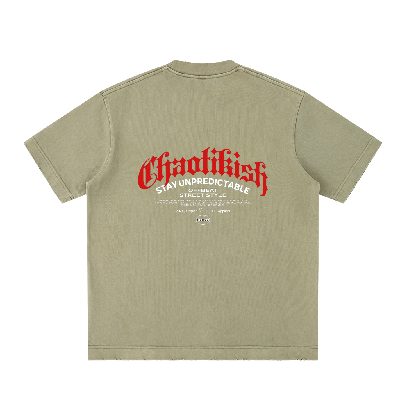 Heavyweight Vintage Washed Frayed T-Shirt