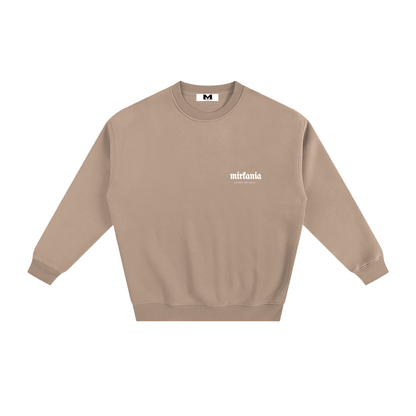 ODMPOD fleeced sweatshirt showing a cozy, soft fabric with a relaxed fit, ideal for casual wear and comfort.