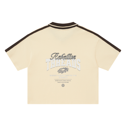 Unisex Color Block Polo Shirt