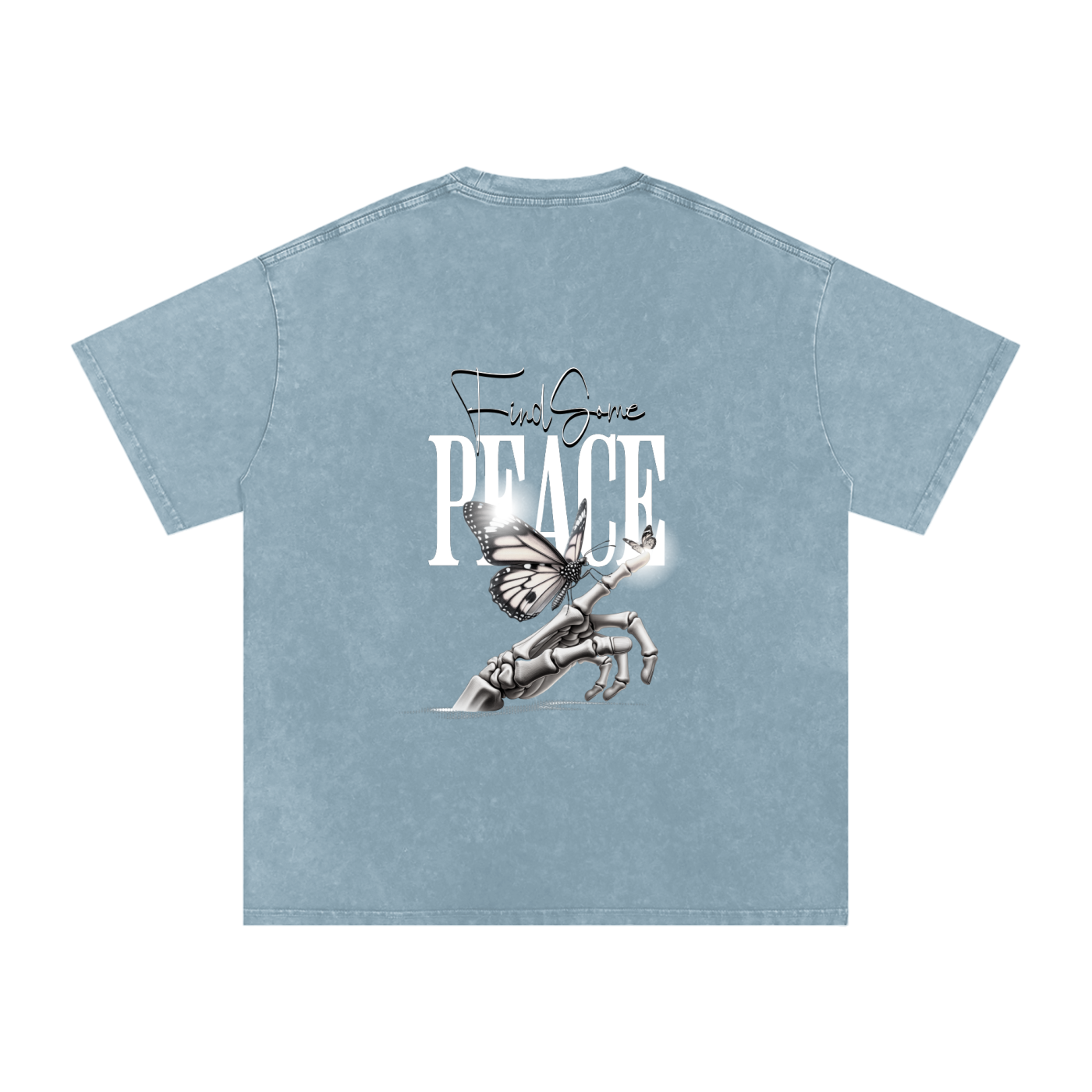 Snow Washed Oversized Cotton T-Shirt