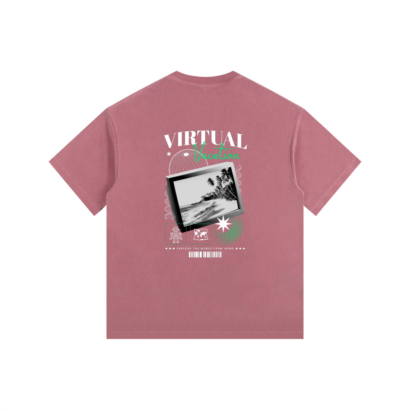 Vintage Washed Oversized Cotton T-Shirt