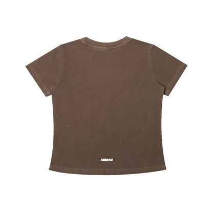 Vintage Wash Slim Fit T-shirt by ODMPOD, showcasing a casual, stylish t-shirt with a vintage wash finish and slim fit design.