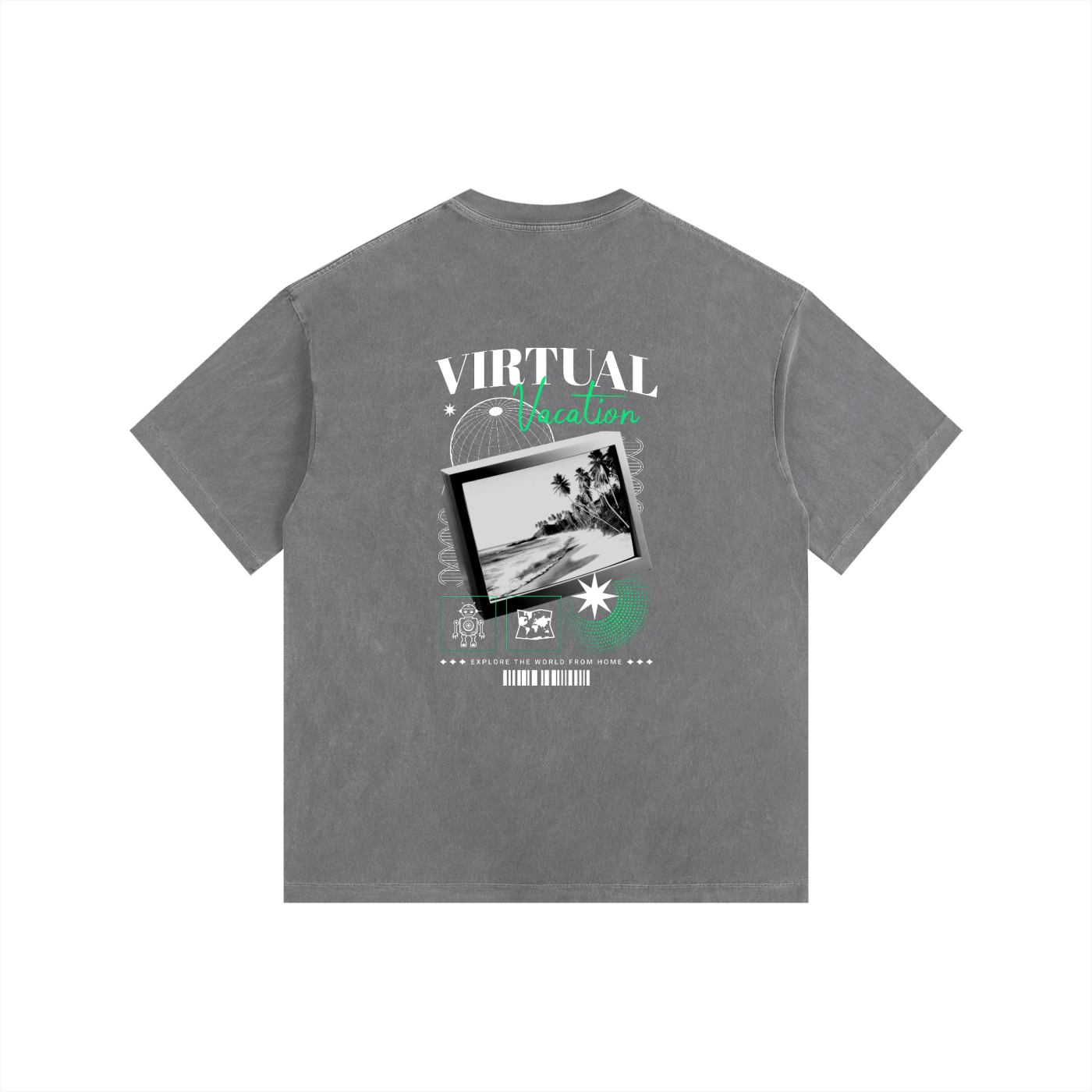 Vintage Washed Oversized Cotton T-Shirt