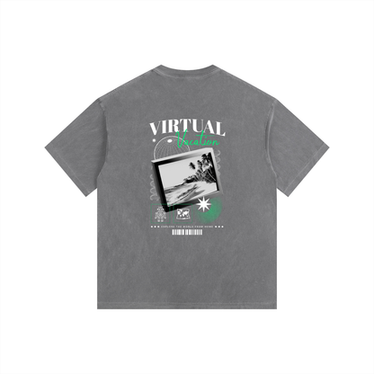 Vintage Washed Oversized Cotton T-Shirt