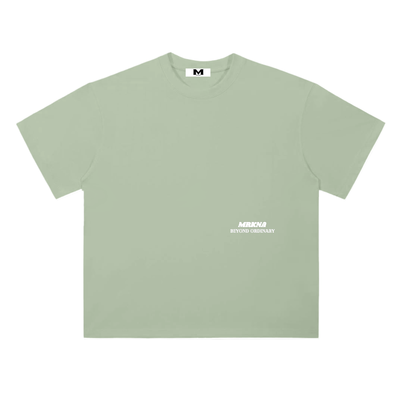 ODMPOD heavyweight drop shoulder cotton T-shirt, black color, relaxed fit with dropped shoulders and soft cotton fabric.