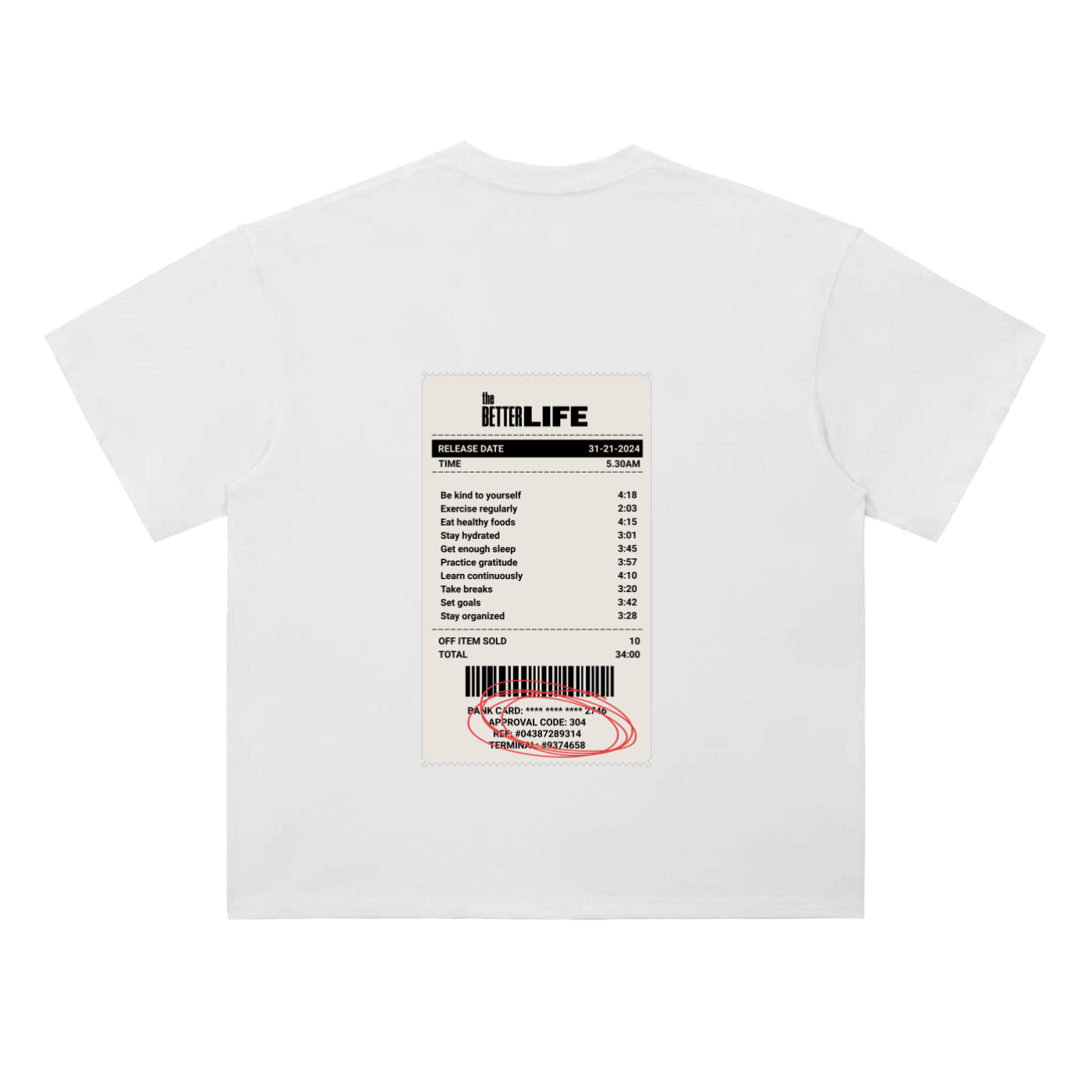 Heavyweight Drop Shoulder Cotton T-Shirt