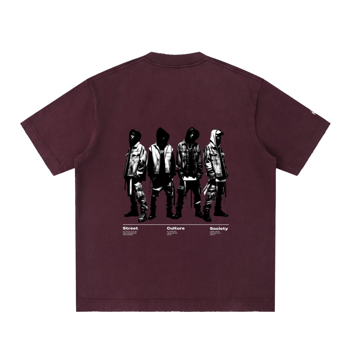 Heavyweight Vintage Washed Frayed T-Shirt
