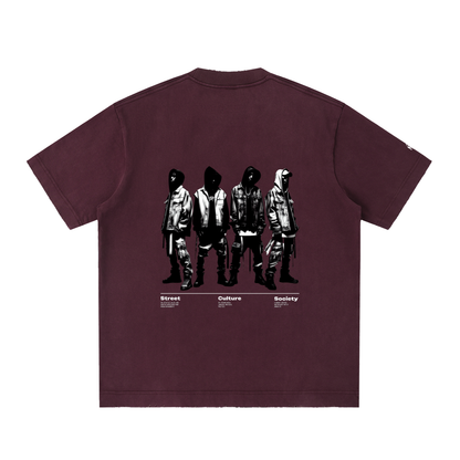 Heavyweight Vintage Washed Frayed T-Shirt