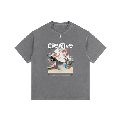 Vintage Washed Oversized Cotton T-Shirt