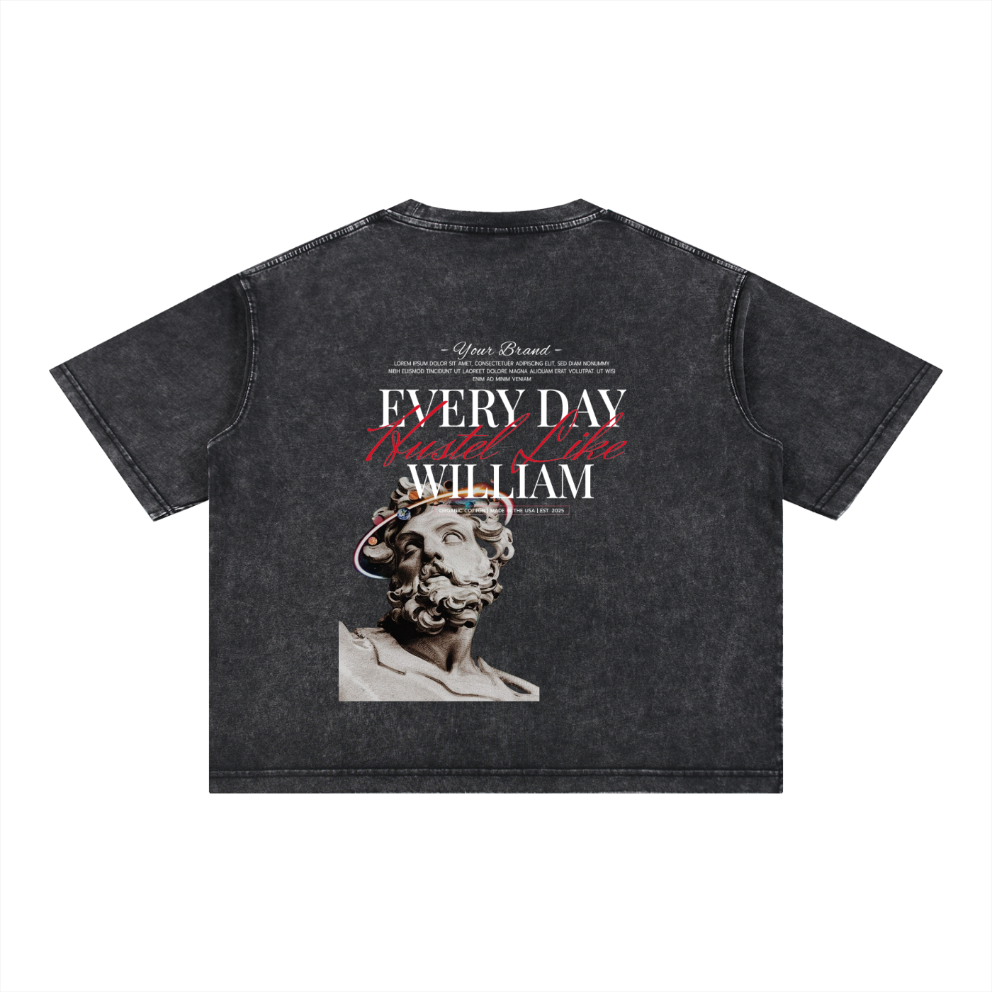 Mineral Wash Boxy Cotton T-Shirt