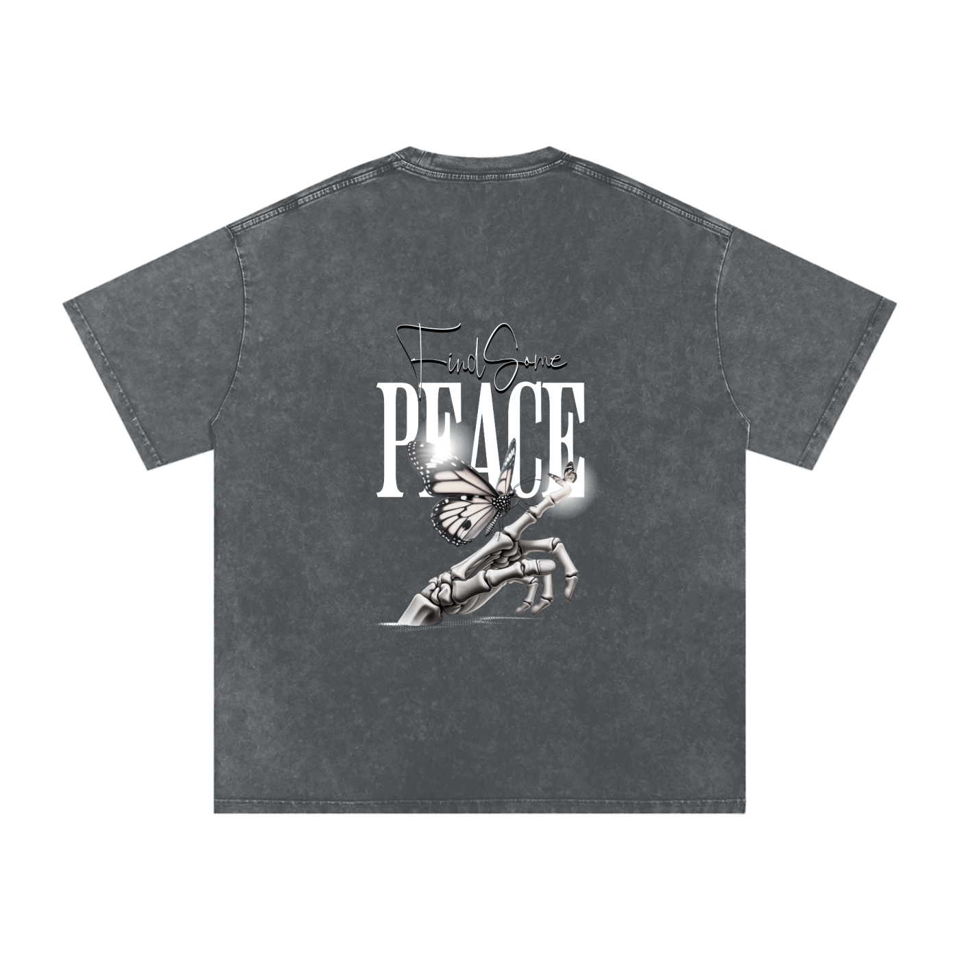 Snow Washed Oversized Cotton T-Shirt