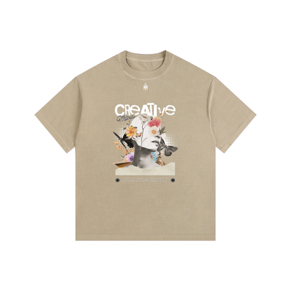 Vintage Washed Oversized Cotton T-Shirt