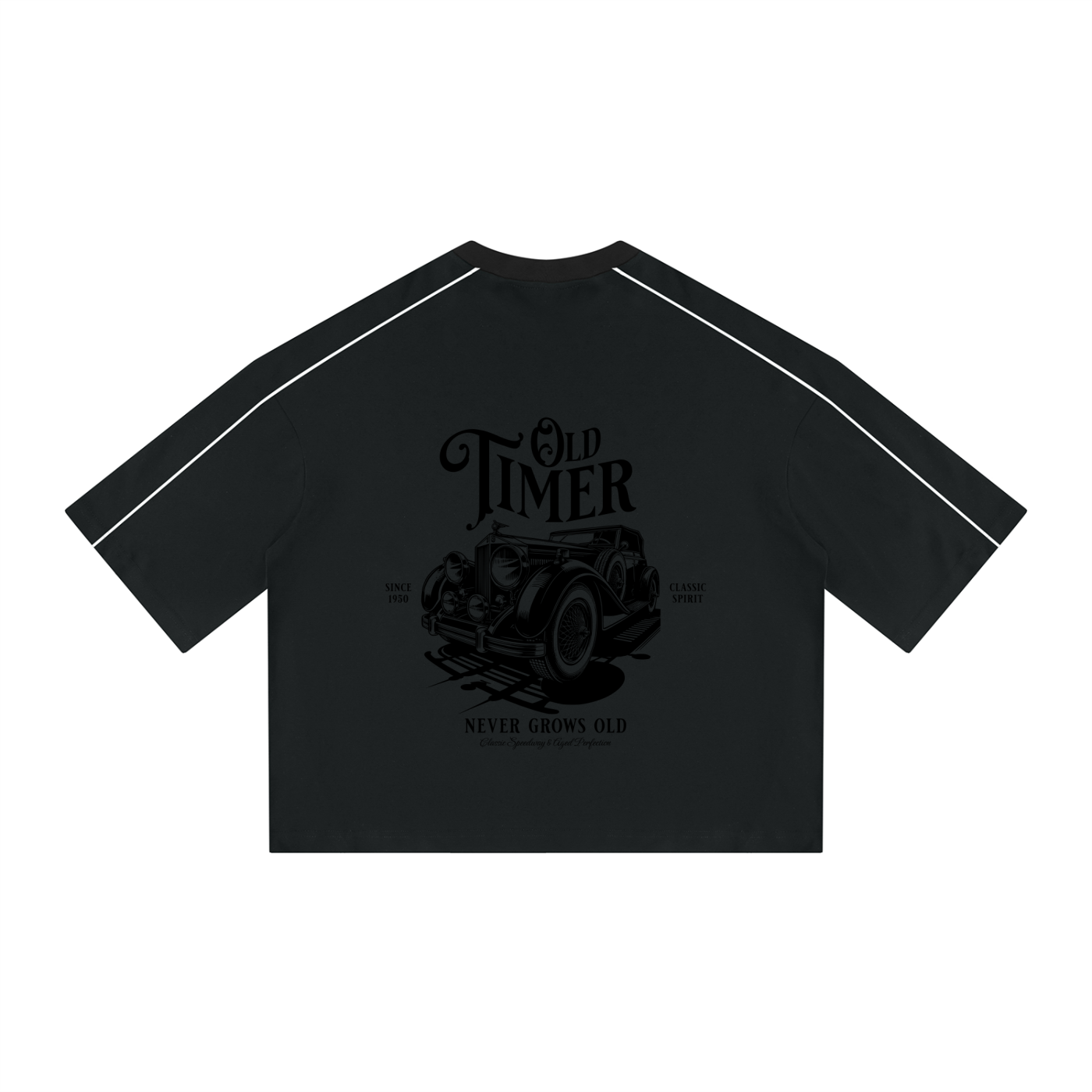 Unisex Heavyweight Boxy Piping T-Shirt