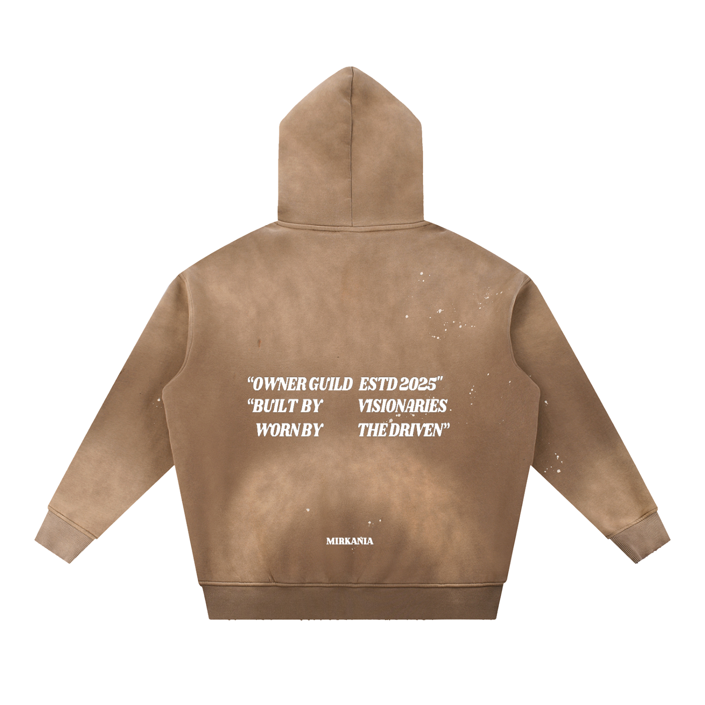 Vintage Washed Frayed Fleece Hoodie by ODMPOD, showing a cozy gray hoodie with distressed frayed edges and a relaxed fit.