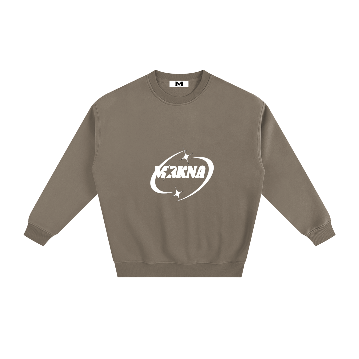 ODMPOD fleeced sweatshirt with soft, cozy fabric, featuring a classic crewneck design and long sleeves, perfect for casual wear.