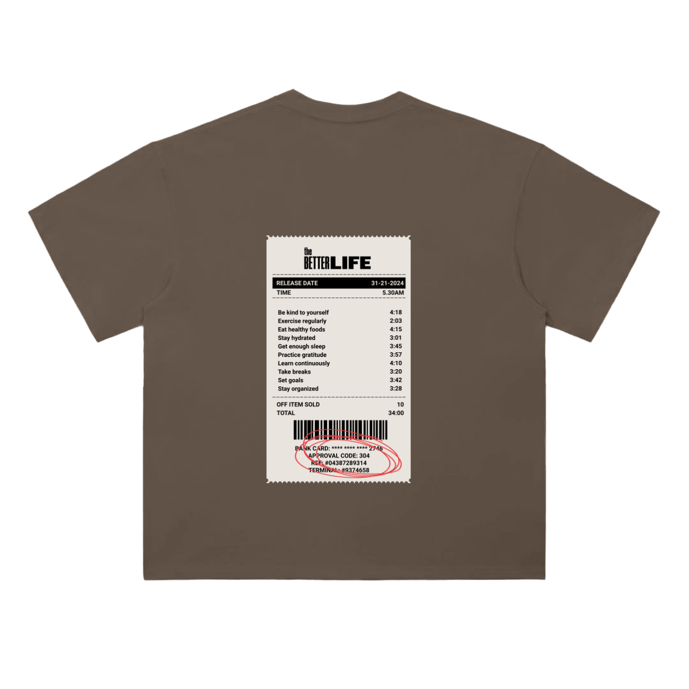 Heavyweight Drop Shoulder Cotton T-Shirt