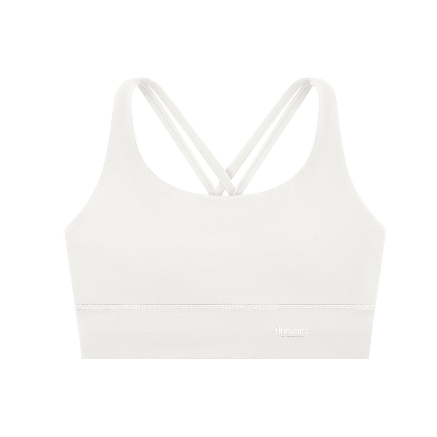 ODMPOD strappy criss-cross sports bra with supportive design and stylish straps, perfect for workout and activewear.