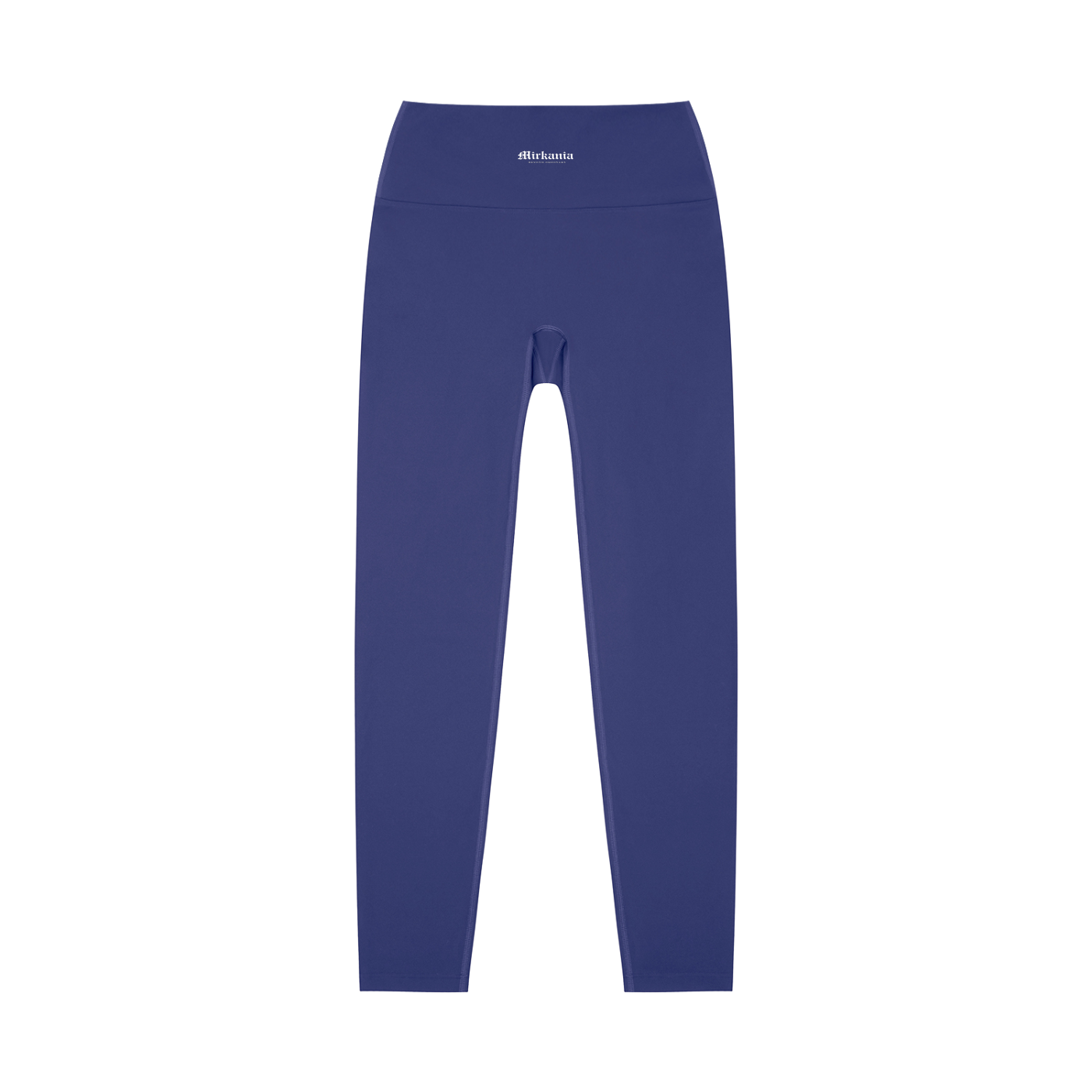 ODMPOD high-waisted yoga leggings in black, stretchy fabric, shown laid flat with waistband and full length design.