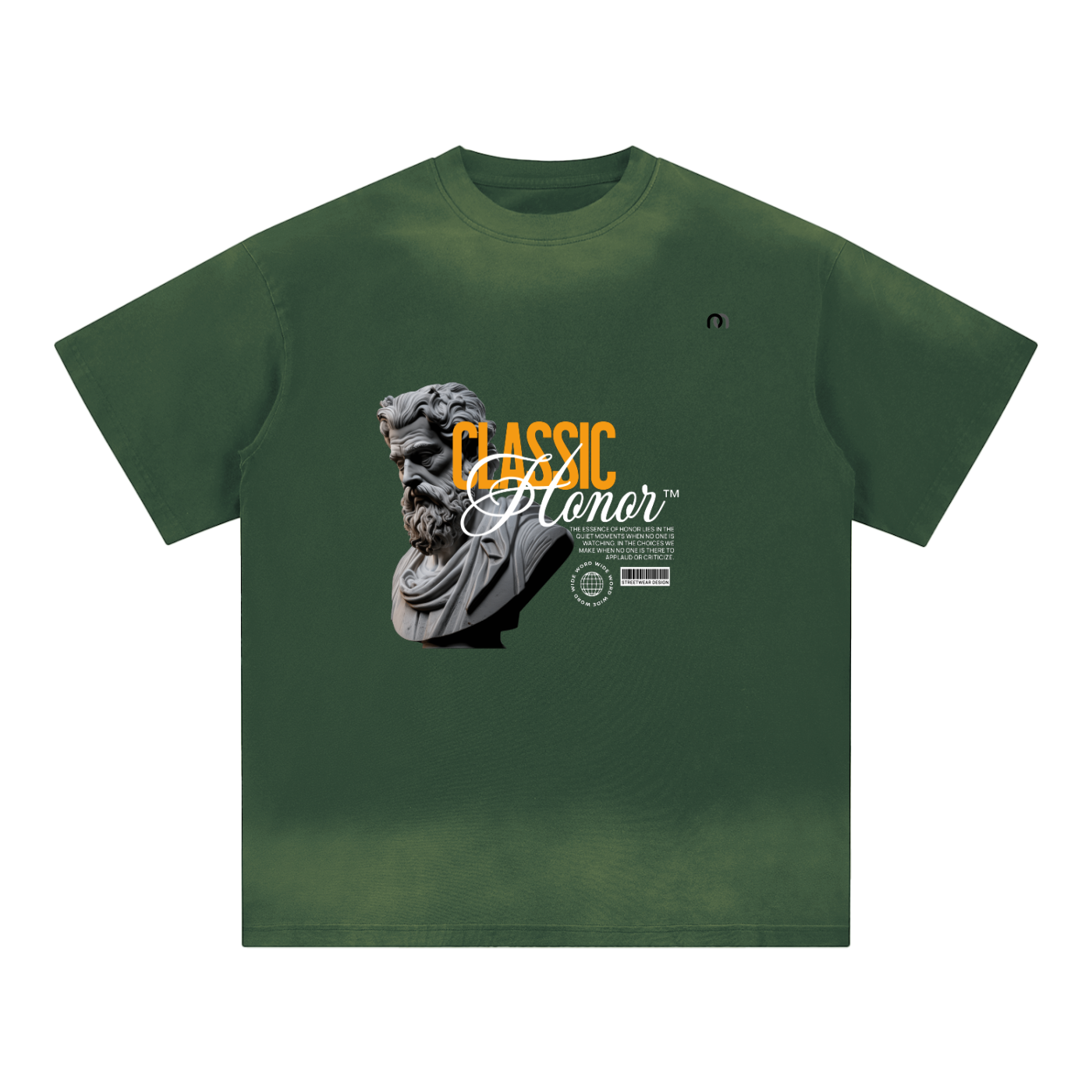 Petite Crew Neck Sunfade Edge T-Shirt