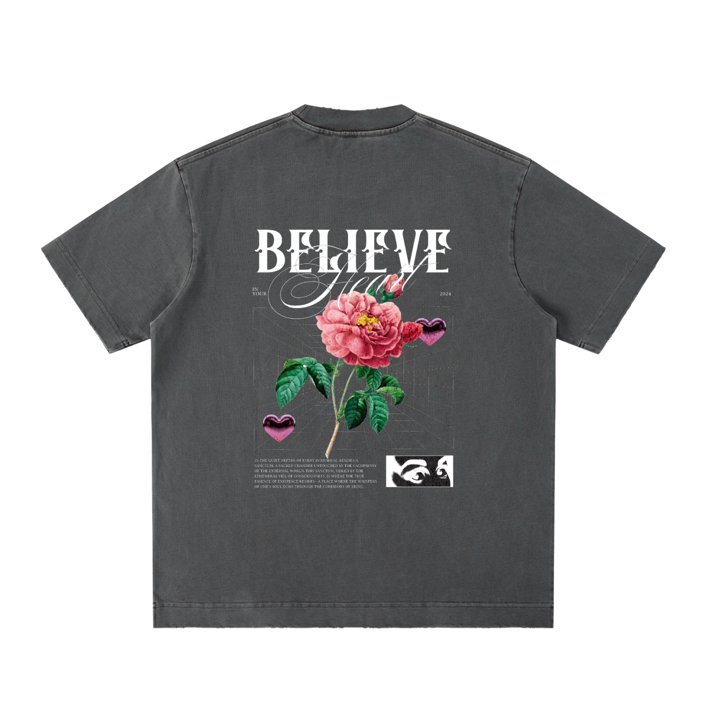 Heavyweight Vintage Washed Frayed T-Shirt