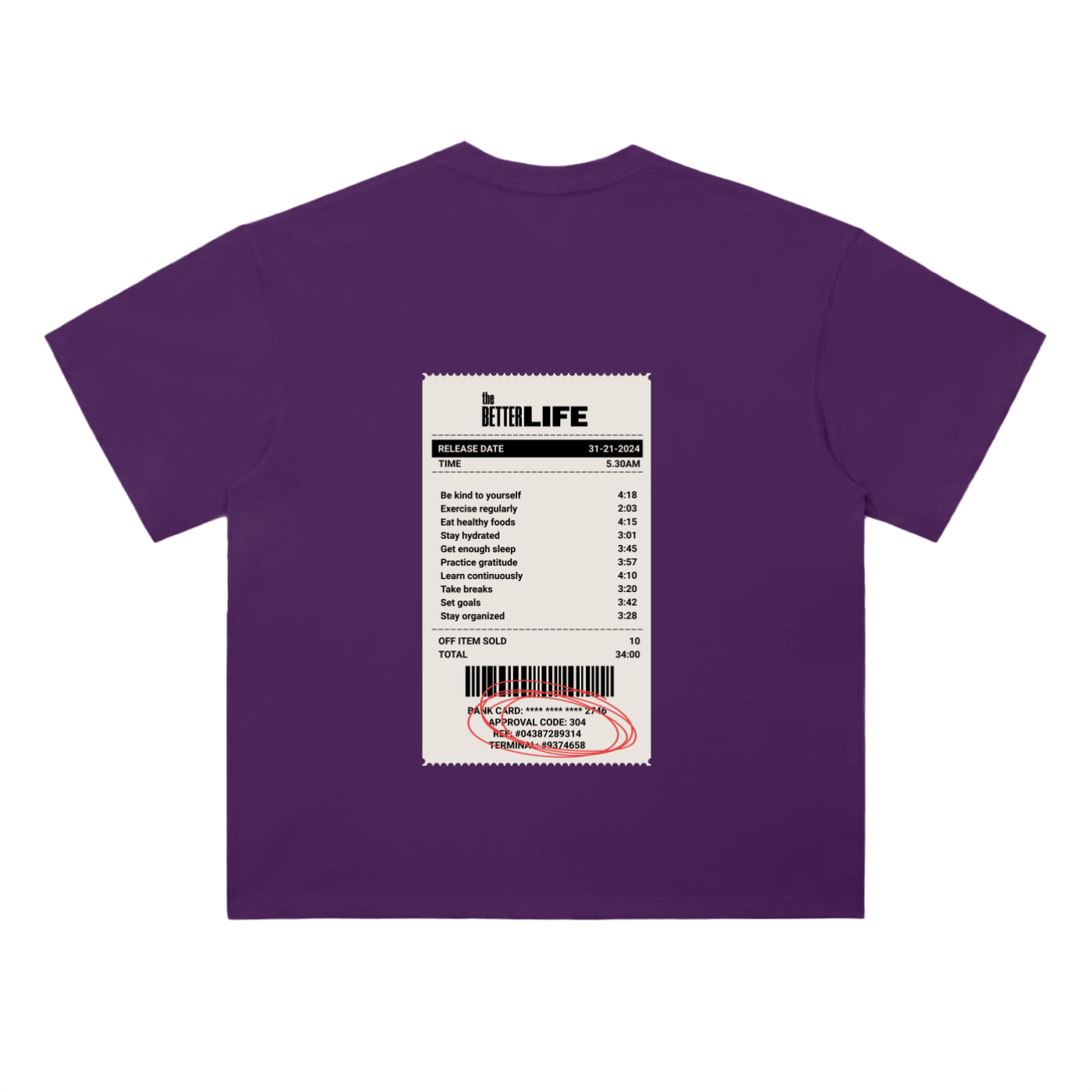 Heavyweight Drop Shoulder Cotton T-Shirt