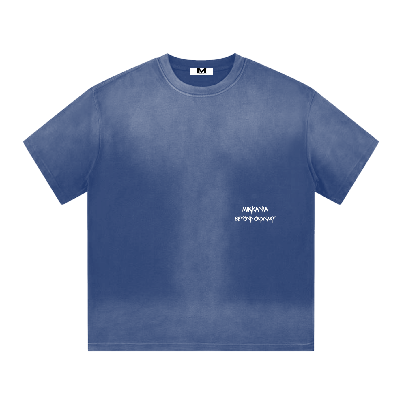 ODMPOD "I" Shape Gradient Washed T-Shirt showing a front view with a colorful gradient design on soft fabric.