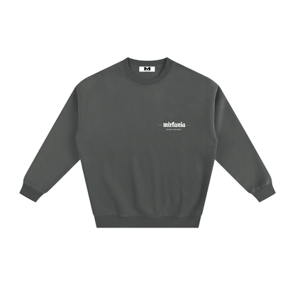 ODMPOD fleeced sweatshirt showing a cozy, soft fabric in a relaxed fit, ideal for casual wear and cold weather comfort.