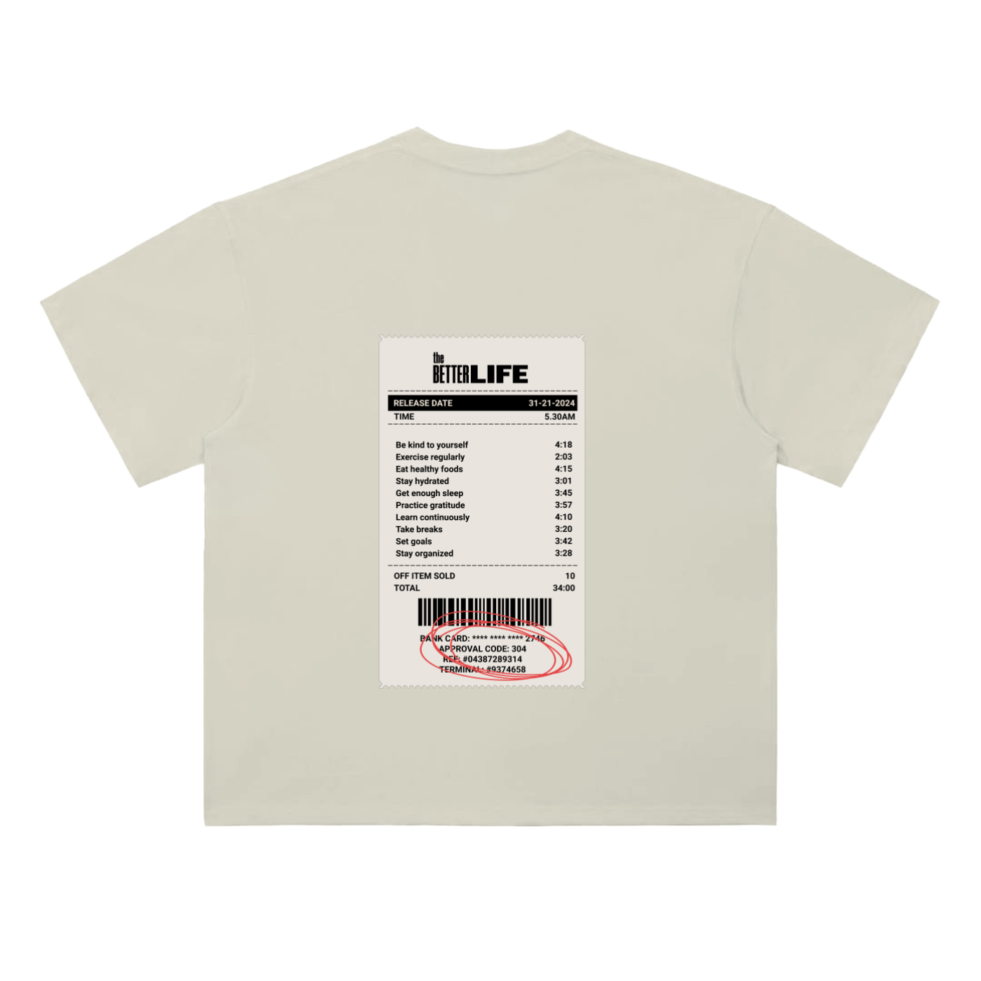 Heavyweight Drop Shoulder Cotton T-Shirt