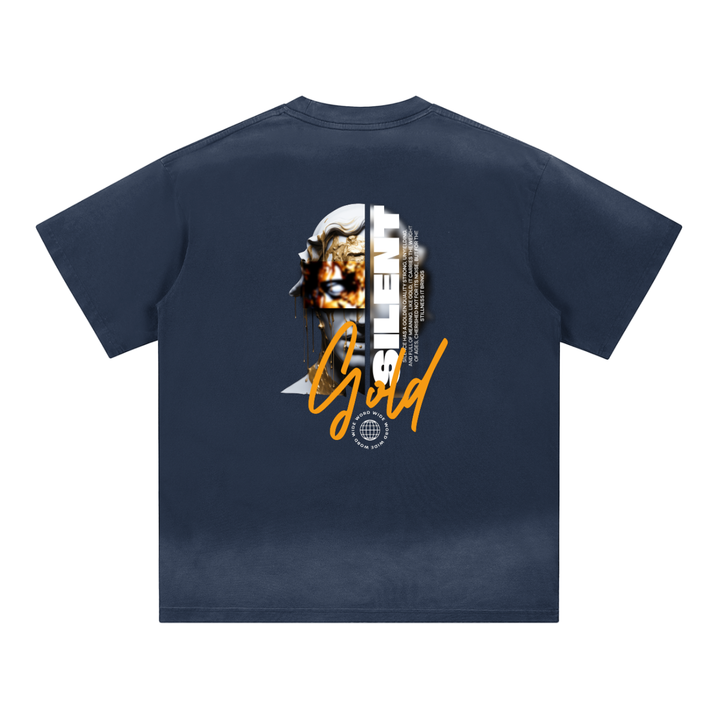 Petite Crew Neck Sunfade Edge T-Shirt