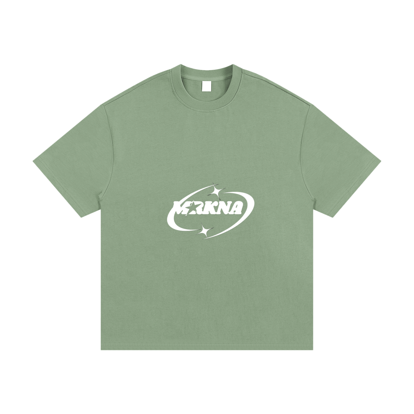 ODMPOD Essential heavyweight cotton t-shirt, front view showing classic fit and soft fabric in neutral color