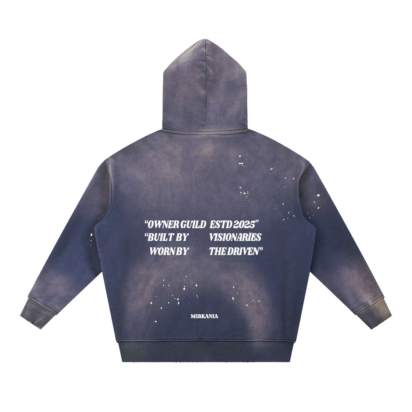 Vintage washed frayed fleece hoodie by ODMPOD, featuring a cozy, distressed design with frayed edges and soft fabric.