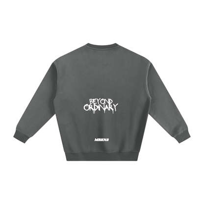 ODMPOD fleeced sweatshirt featuring soft, cozy fabric and a classic fit, perfect for casual wear and comfort.