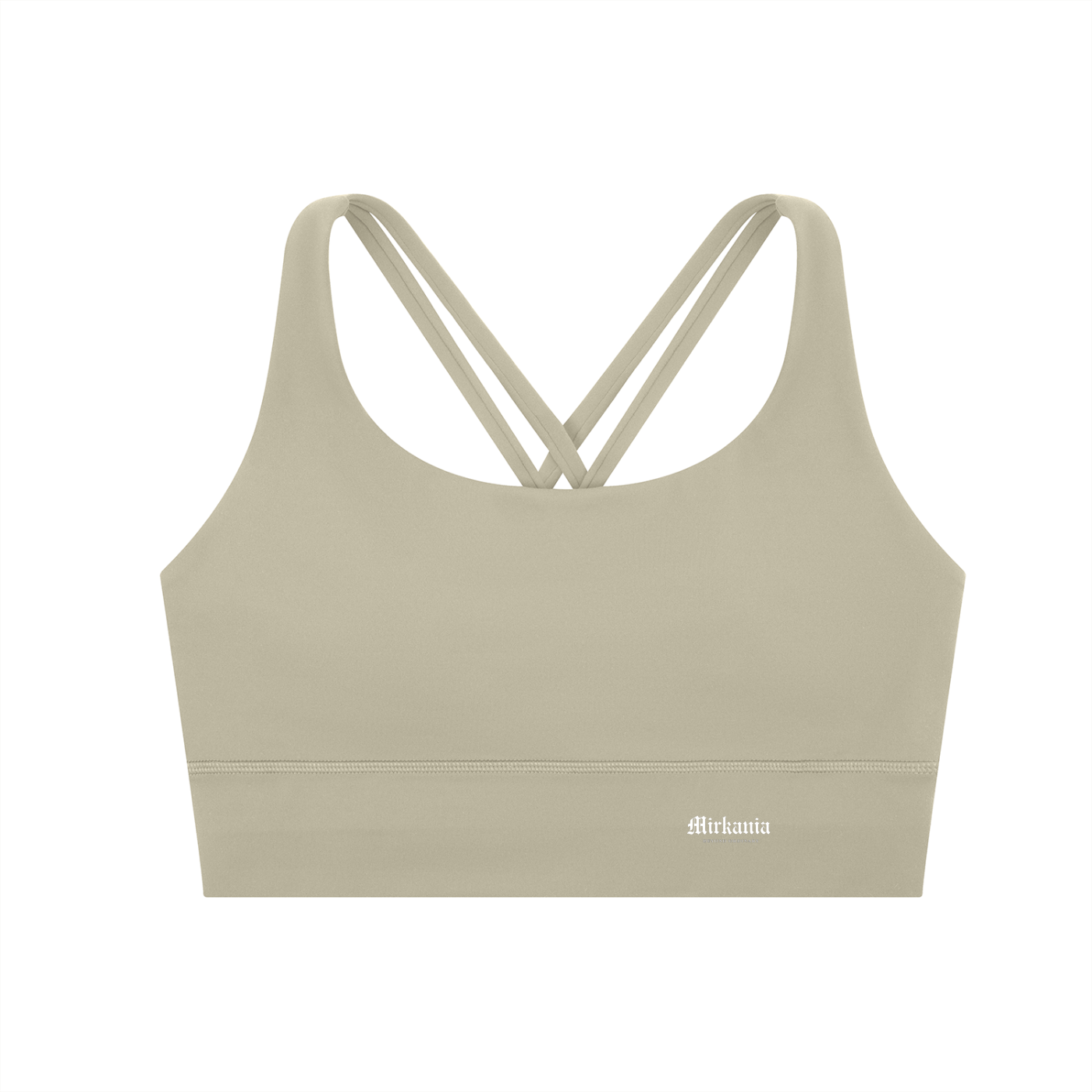 ODMPOD strappy criss-cross sports bra with stylish design and supportive fit, shown on a neutral background.