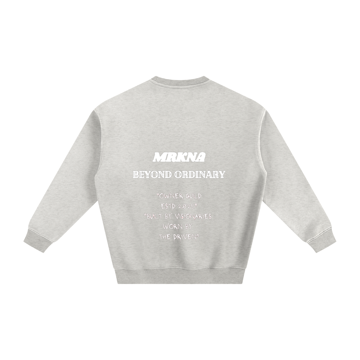 ODMPOD fleeced sweatshirt showing soft, cozy fabric with a relaxed fit and classic crewneck design.