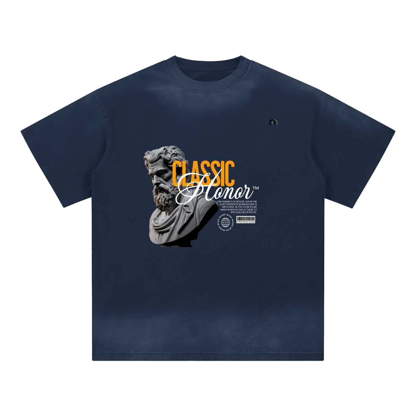 Petite Crew Neck Sunfade Edge T-Shirt