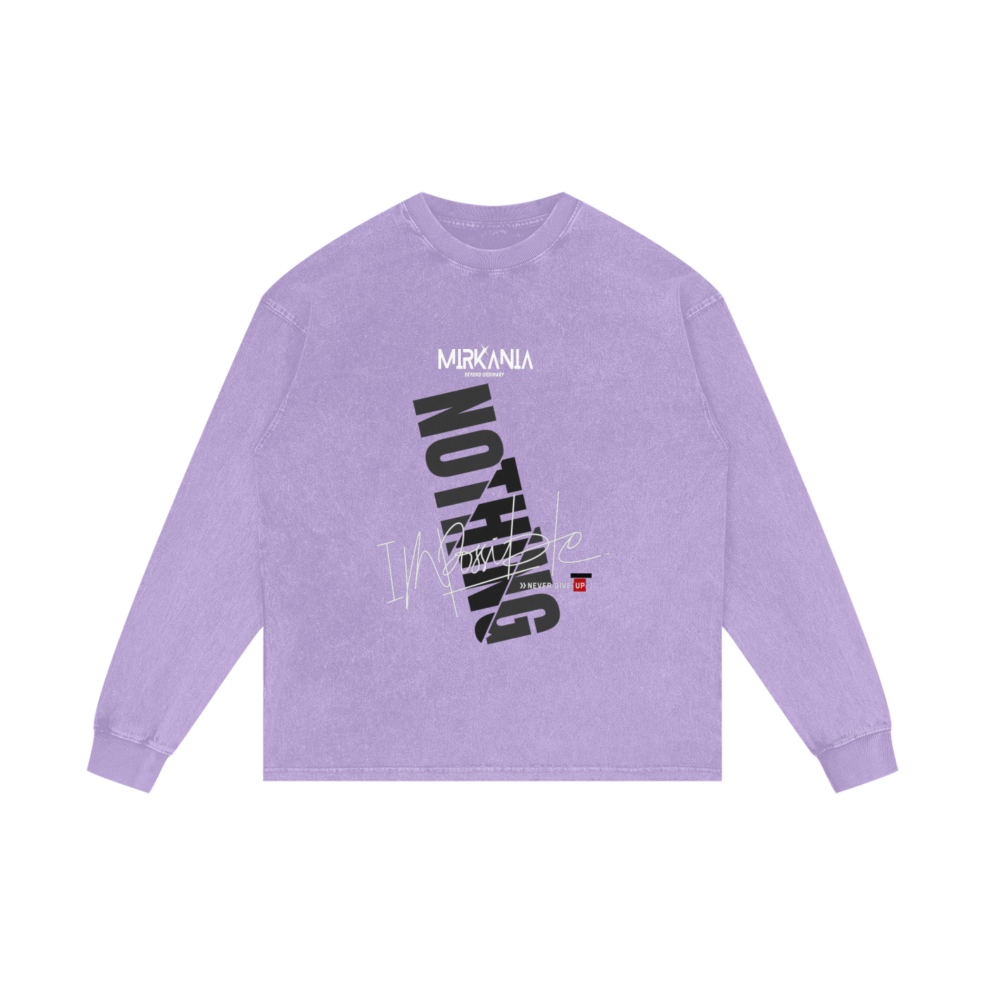 Acid Wash Oversize Long Sleeve T-Shirt