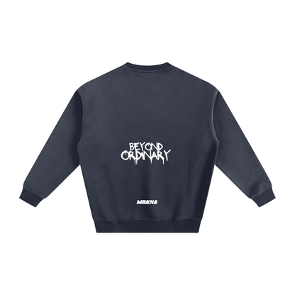ODMPOD fleeced sweatshirt featuring cozy, soft fleece material and a relaxed fit, ideal for casual comfort and warmth.