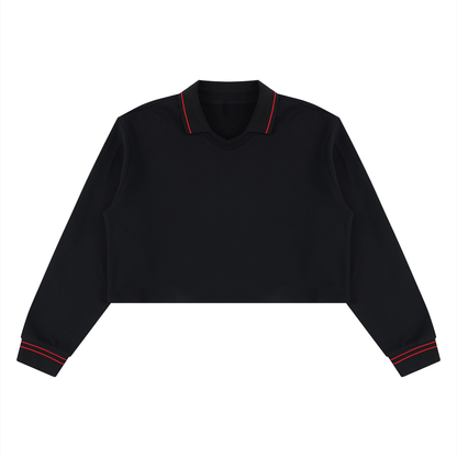 Women’s Crop Collared Sweatshirt