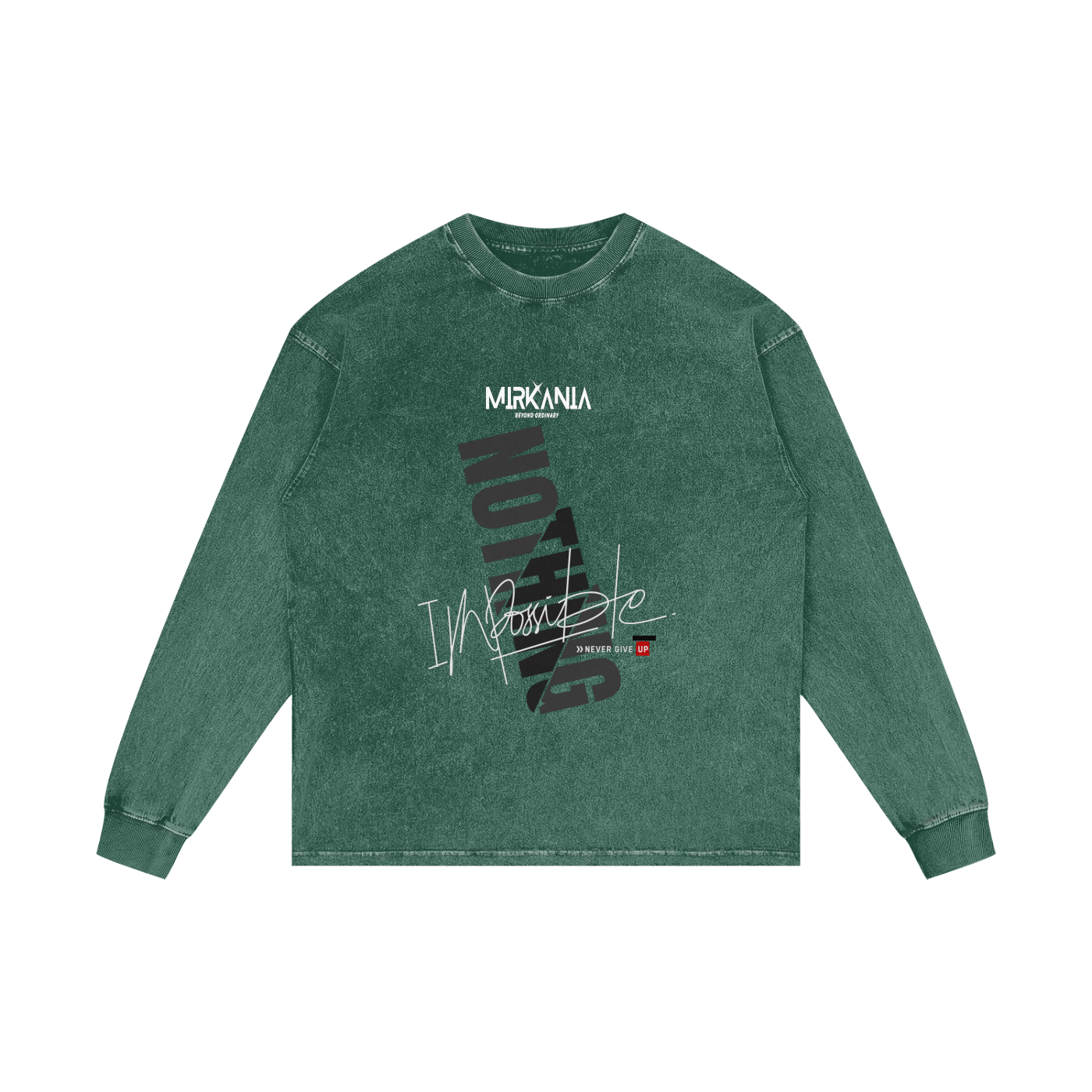 Acid Wash Oversize Long Sleeve T-Shirt