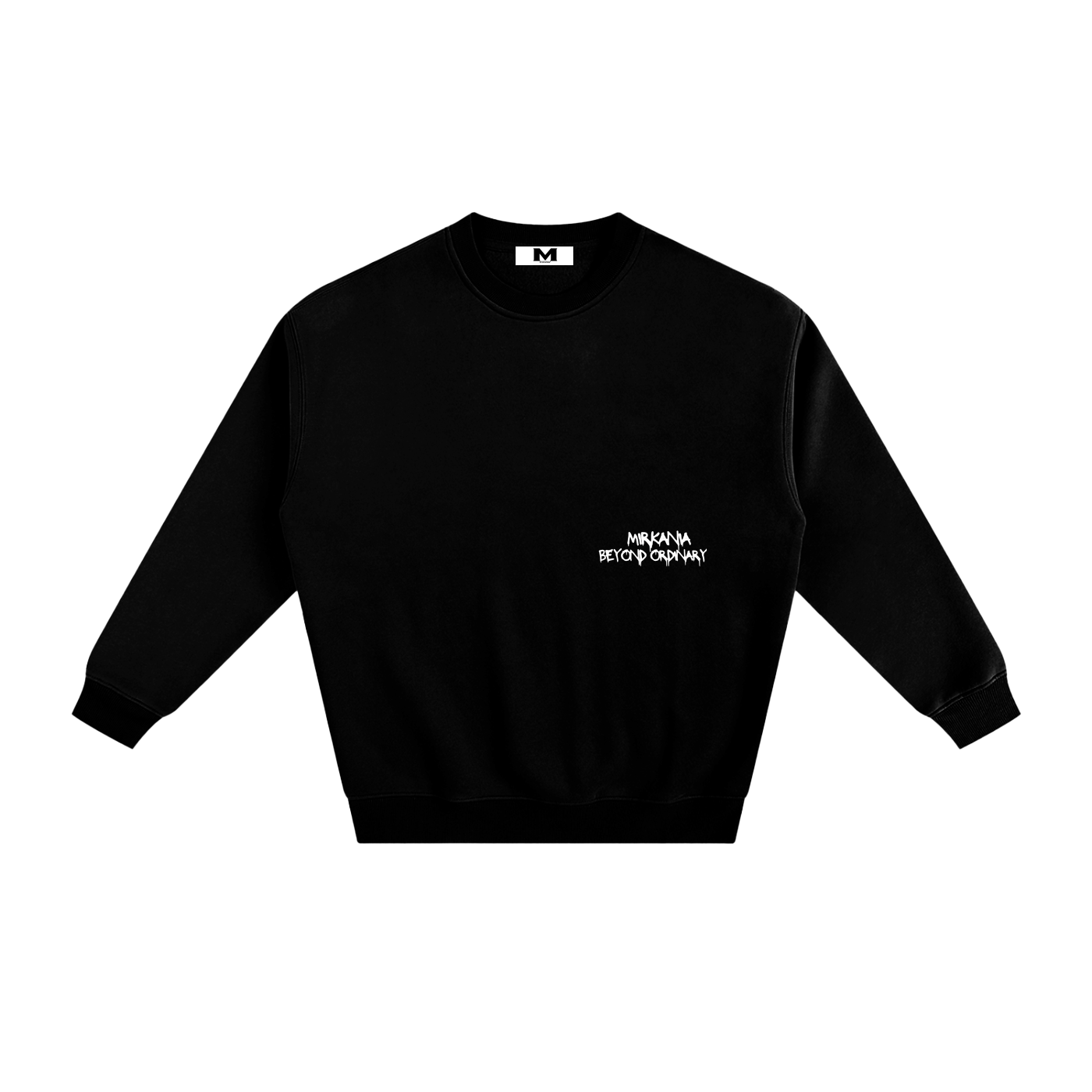 ODMPOD fleeced sweatshirt showing a cozy, soft fabric in a relaxed fit, perfect for casual wear and comfort.