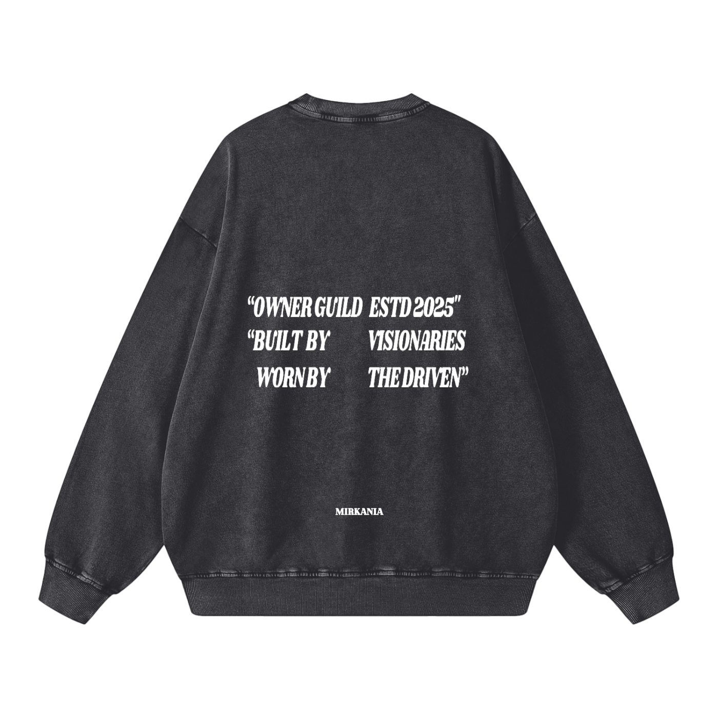 ODMPOD Snow Washed Oversized Sweatshirt shown in a relaxed fit with a soft, textured fabric and casual style.