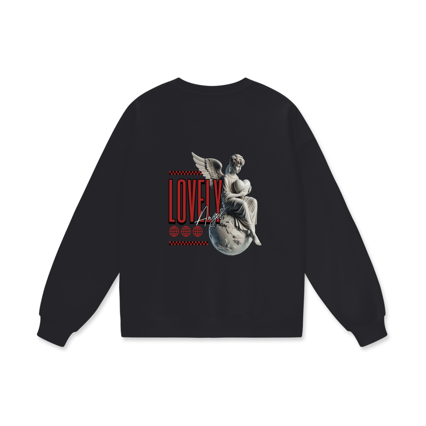 Streetwear Unisex Heavyweight Drop Shoulder Oversized Fleece Sweatshirt
