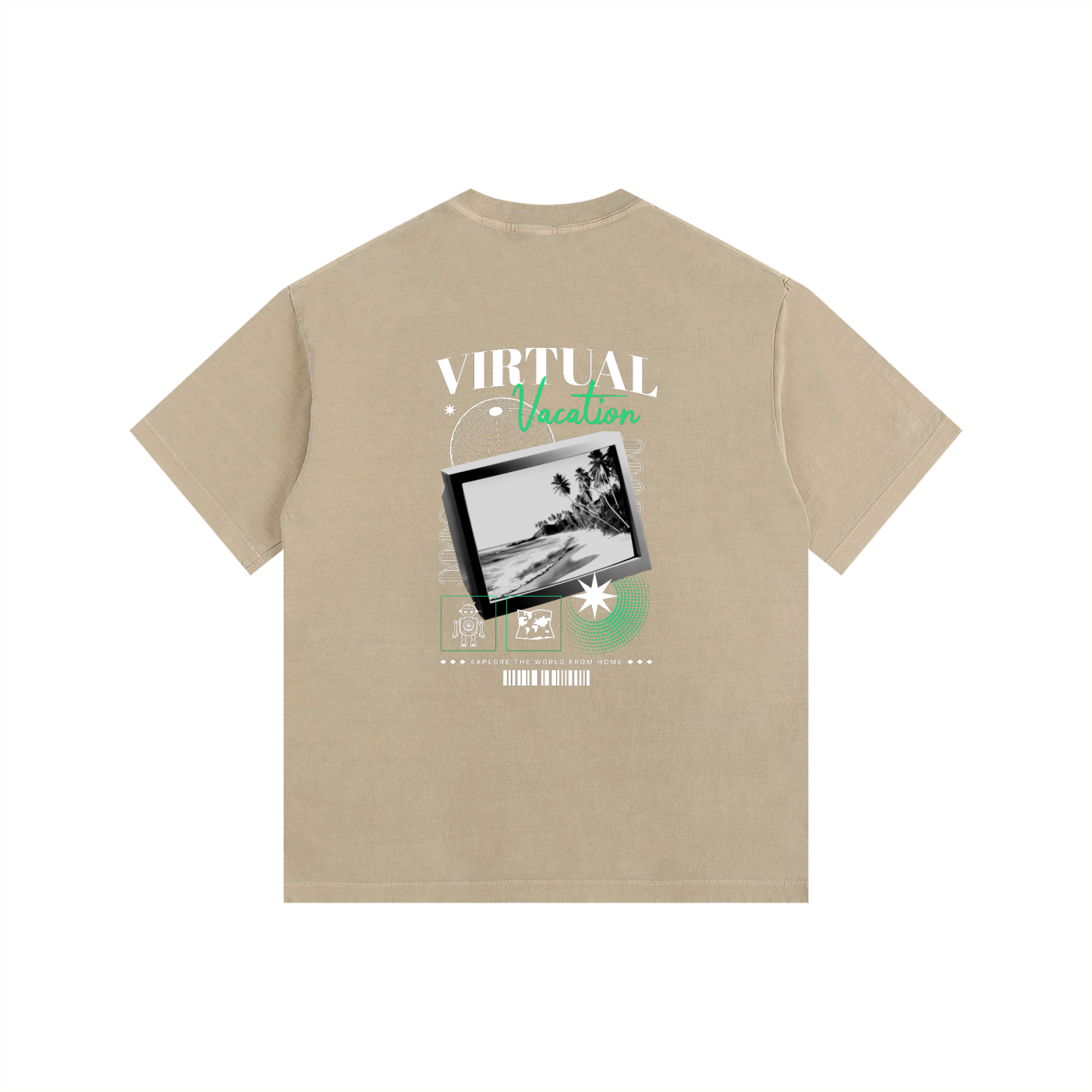 Vintage Washed Oversized Cotton T-Shirt