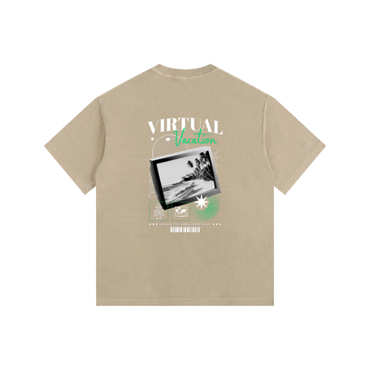 Vintage Washed Oversized Cotton T-Shirt